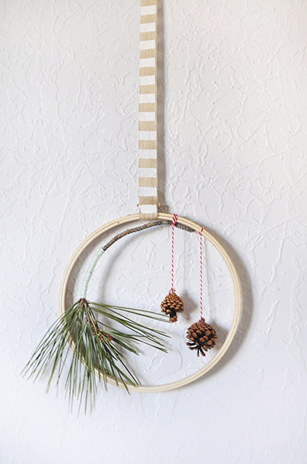 Embroidery Hoop Wreath