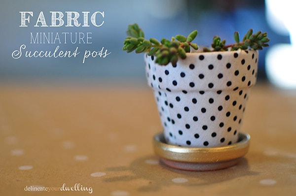 Fabric covered Pots-1