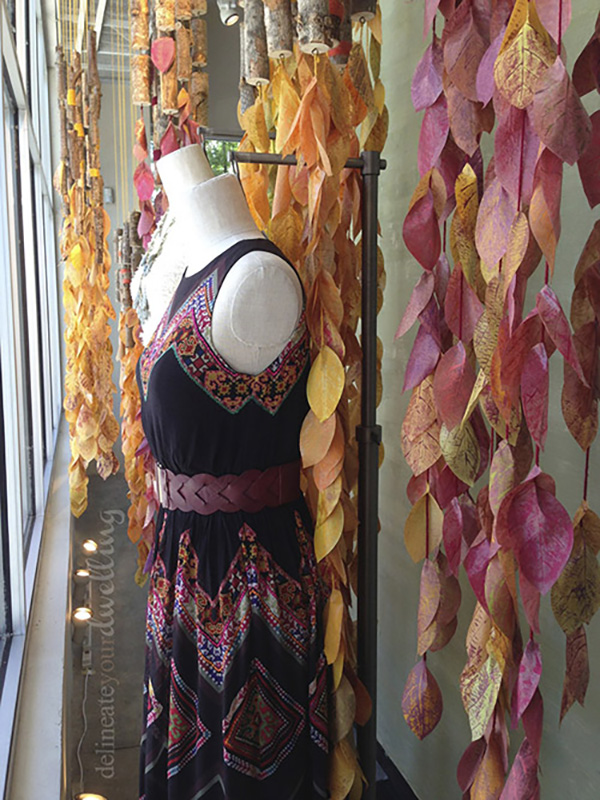 Fall Leaves Window Display