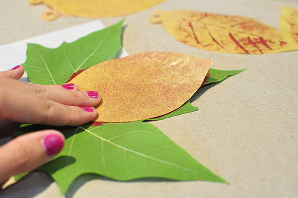 Painted leaf