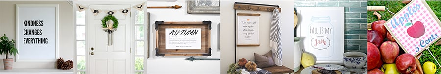 Collection of beautiful Fall prints for download