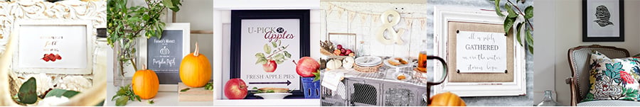 Collection of beautiful Fall prints for download