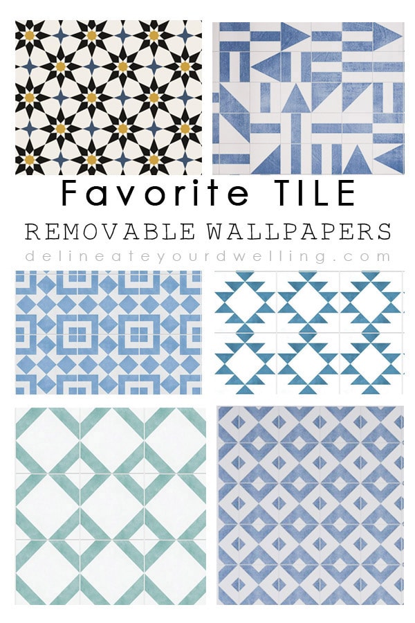 Favorite Tile Removable Wallpapers Moroccan 