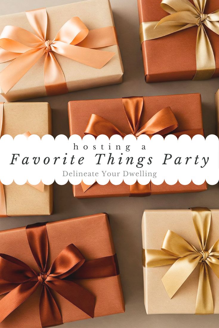 Gold and rust wrapped gifts 