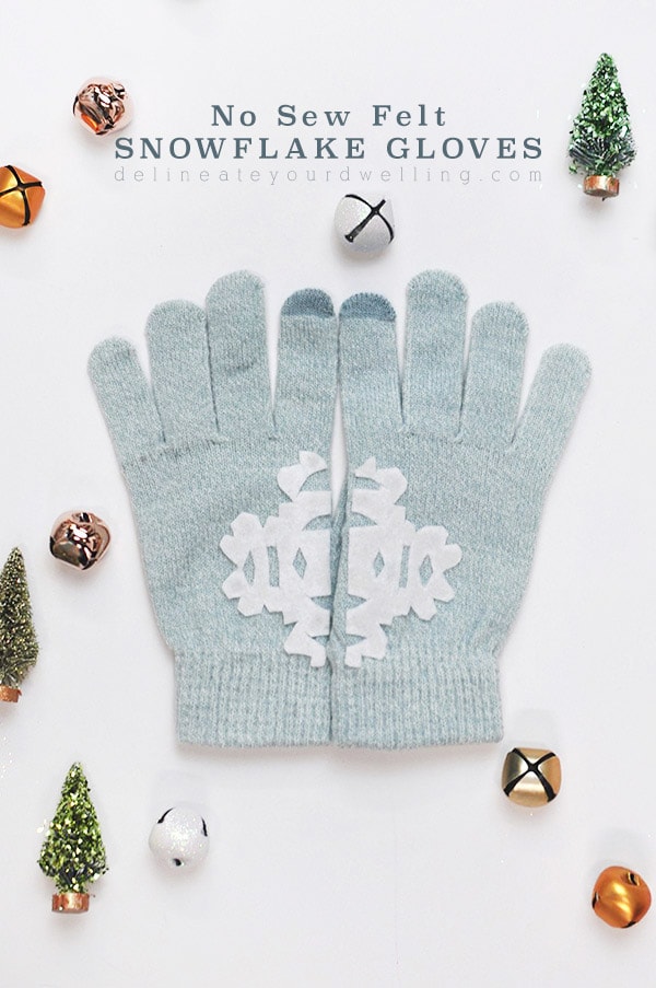 Felt Snowflake Gloves