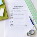 Back to School checklist