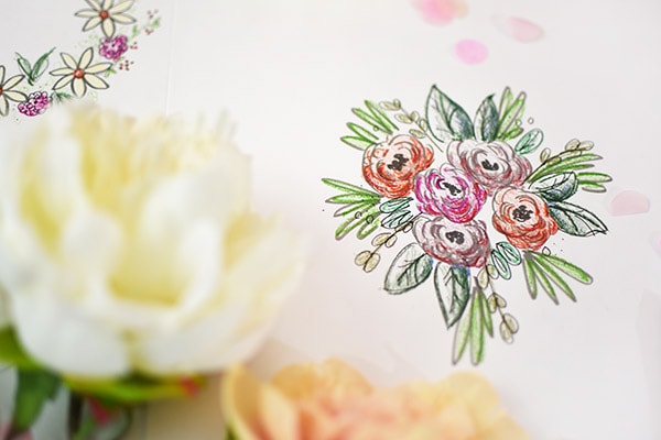 Enjoy a relaxing evening on Galentine's Day or Valentine's Day with these fun Floral Coloring Pages! Delineate Your Dwelling #galentinesdaycoloringpages #valentinesdaycoloringpages #coloringpages