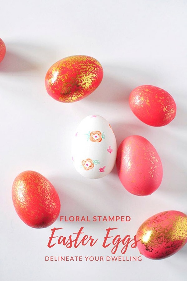 Floral Stamped Eggs