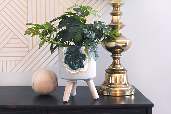 Green Rock Planter pot