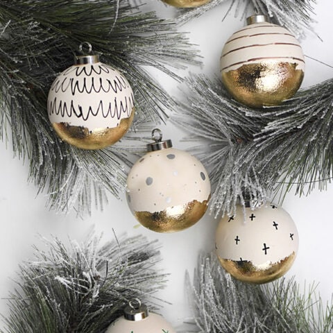 Gold Leaf Ornaments