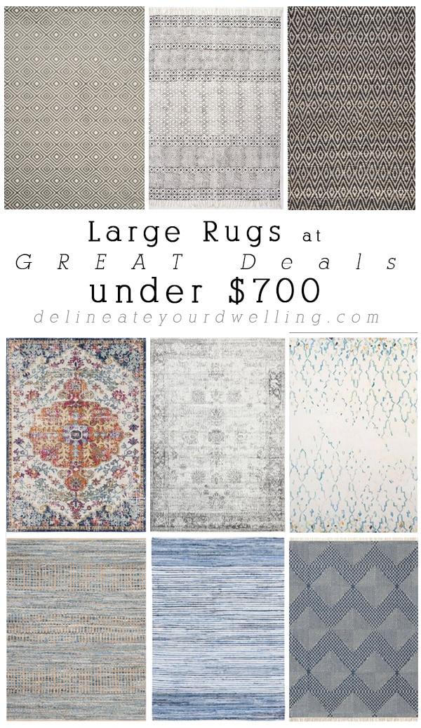 Large Rug Deals under $700