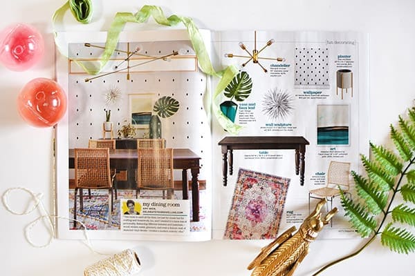 HGTV Magazine Dining Room Feature, Delineate Your Dwelling #HGTVmagazinefeature #magazinefeature