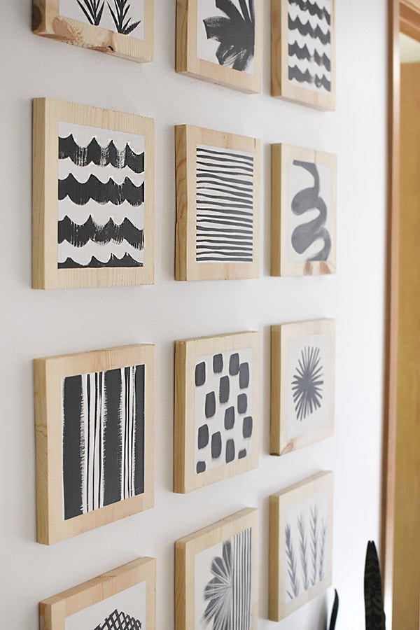 DIY Wood Block Art - Delineate Your Dwelling