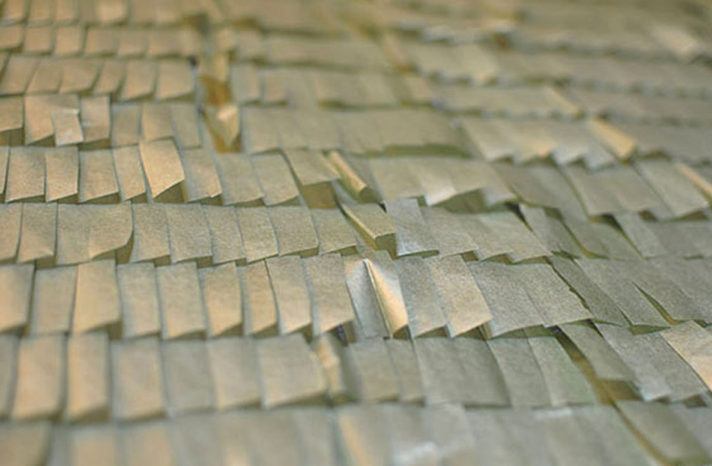 Gold shimmery fringe tissue paper