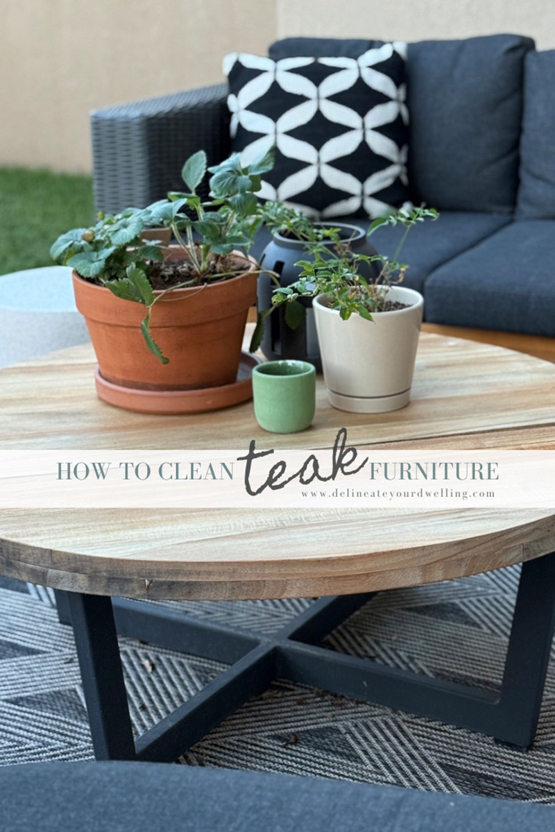 Clean teak coffee table