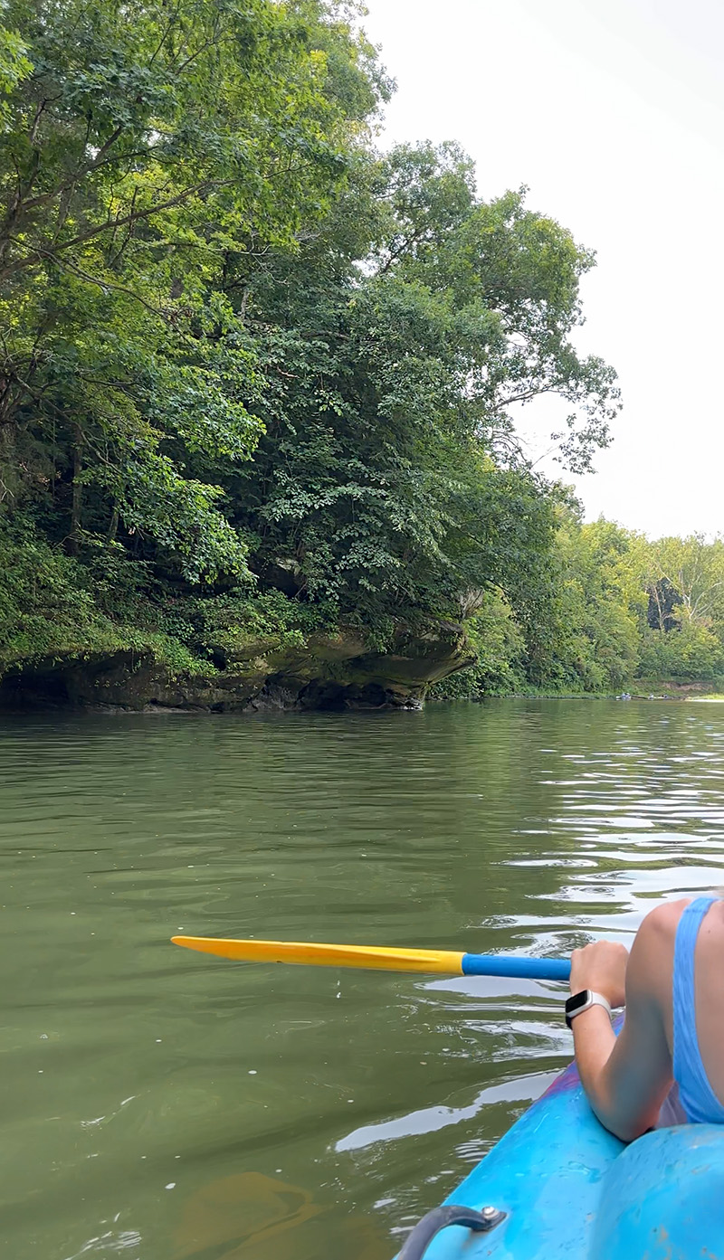 Sugar Creek kayak trip