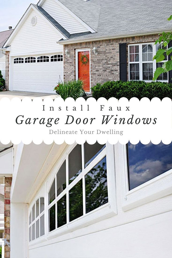 Install Faux Garage Windows