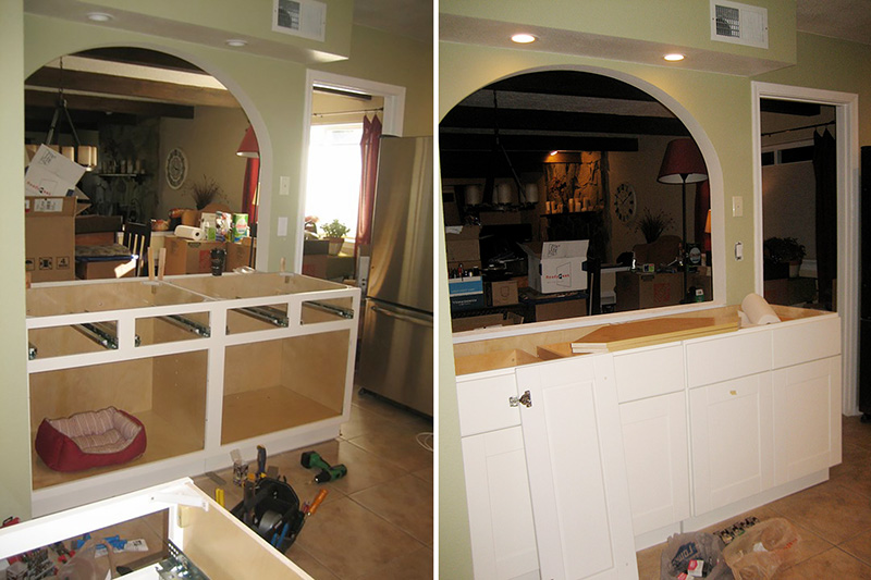 Installing Base Kitchen Cabinets