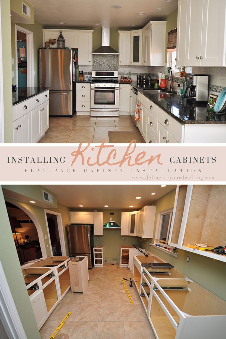 Installing Kitchen Cabinets