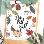 It's Fall Yall coloring page for kids and adults