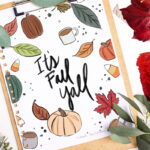 Fall coloring page