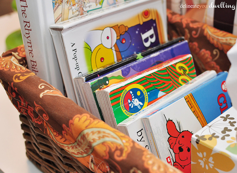 Kid's Organized Book basket