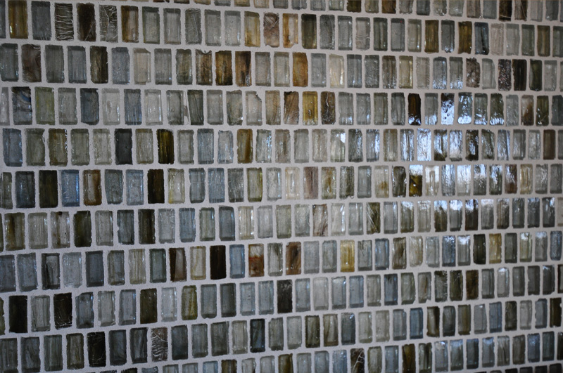 Small rectangle glass accent tiles