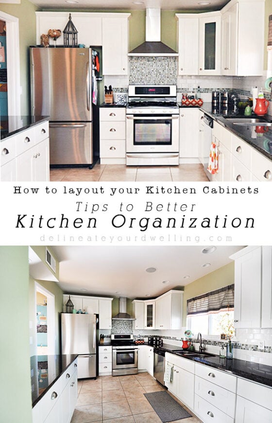 11 Tips for Organizing your Kitchen Cabinets in the most ideal locations.