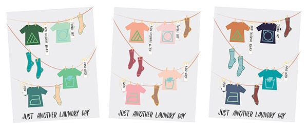 Adorable graphic Laundry Symbols Print - Perfect to help you remember what all the symbols mean. Delineate Your Dwelling #laundrysymbols #laundryprint