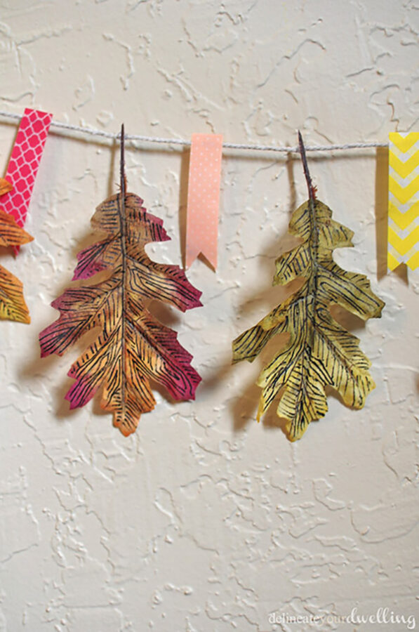 Embellished Leaf Garland