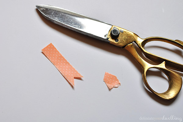 Washi tape scissors