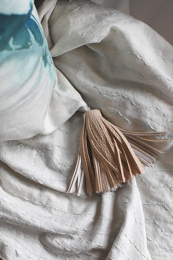 Leather tassel