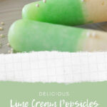 Lime cream popsicles