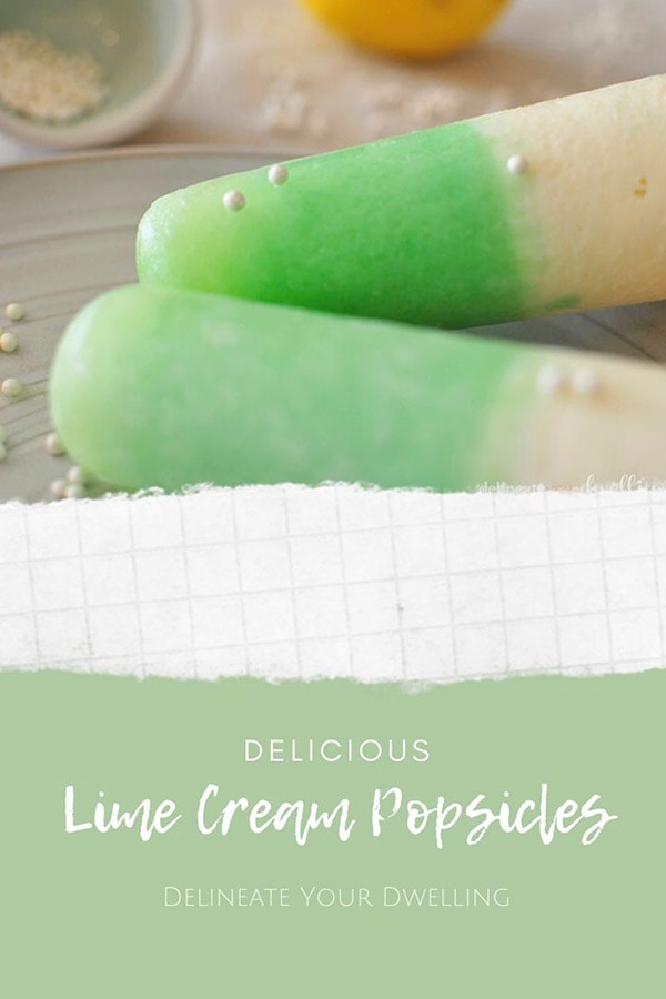 Summer Lime cream popsicle