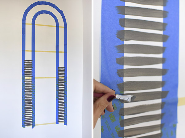 Painting a graphic arch