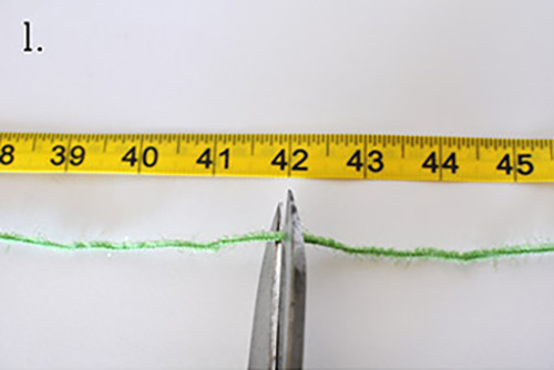 42 inch lengths of yarn
