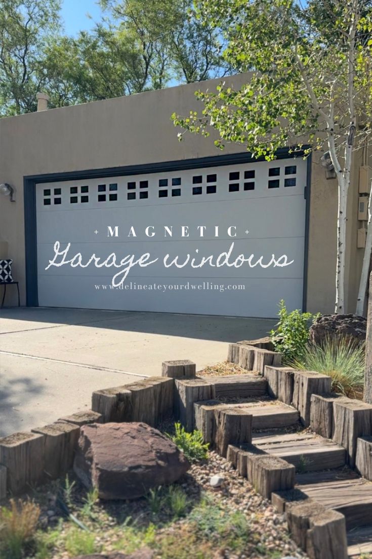 White Garage Door Windows