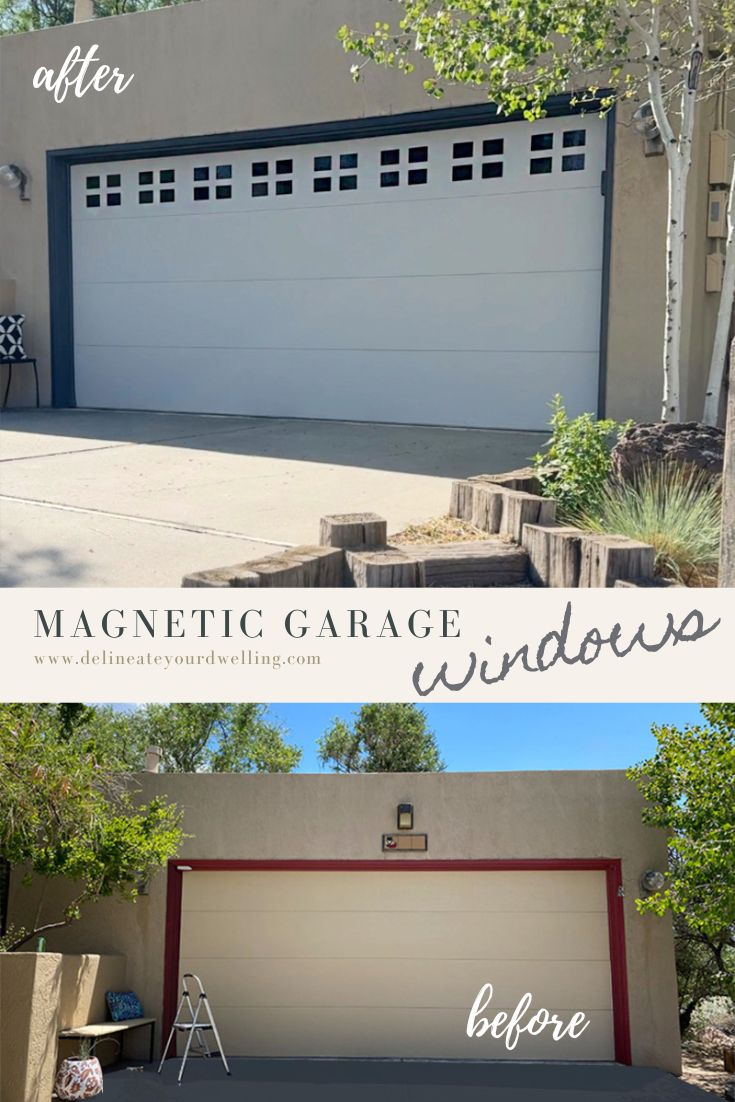 Garage Door before and after