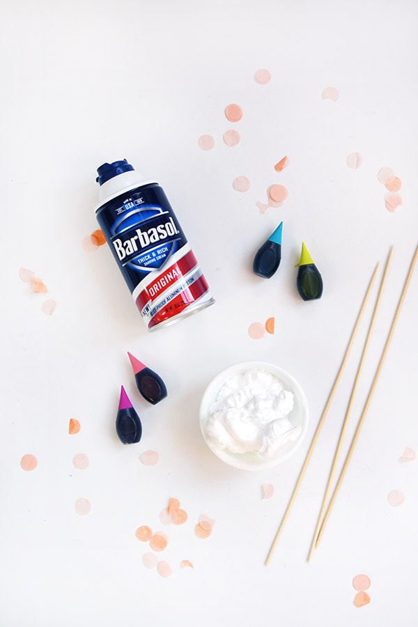 Marbled Shaving Cream supplies