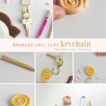DIY Coiled Clay Keychain