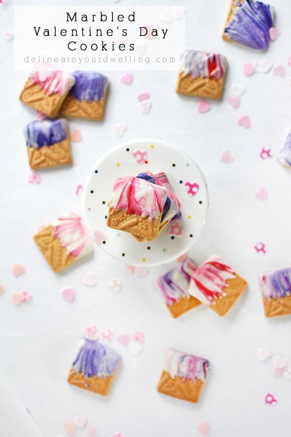 Marbled Valentine Cookie