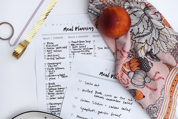 Meal Planner printables