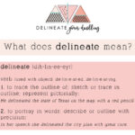 Meaning of the word delineate