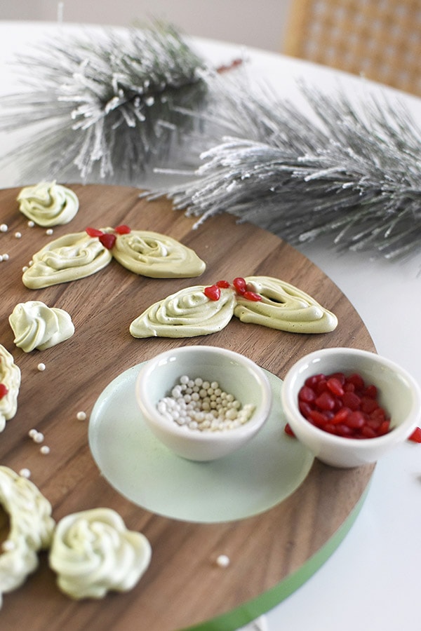 Christmas Meringue Cookies