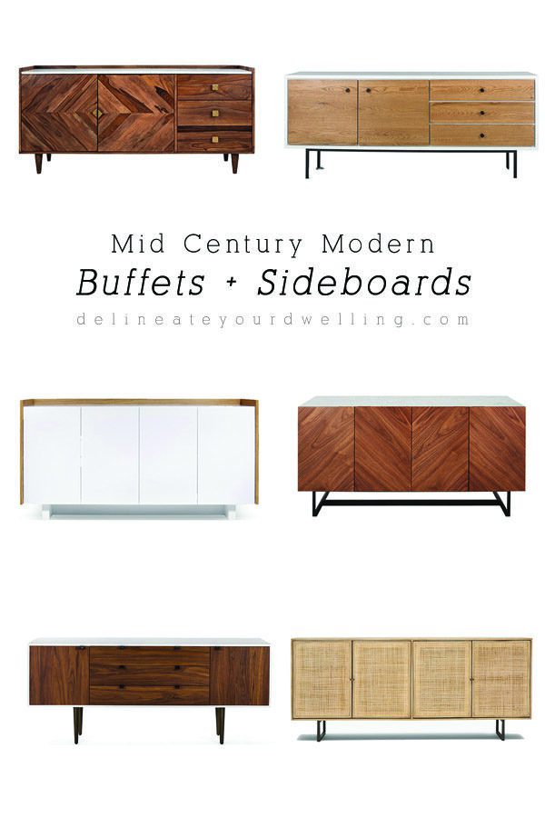 Six amazing Dining Room Mid Century Modern Buffets and Sideboards! Delineate Your Dwelling #diningroomfurniture #midcenturybuffet #diningroomsideboard