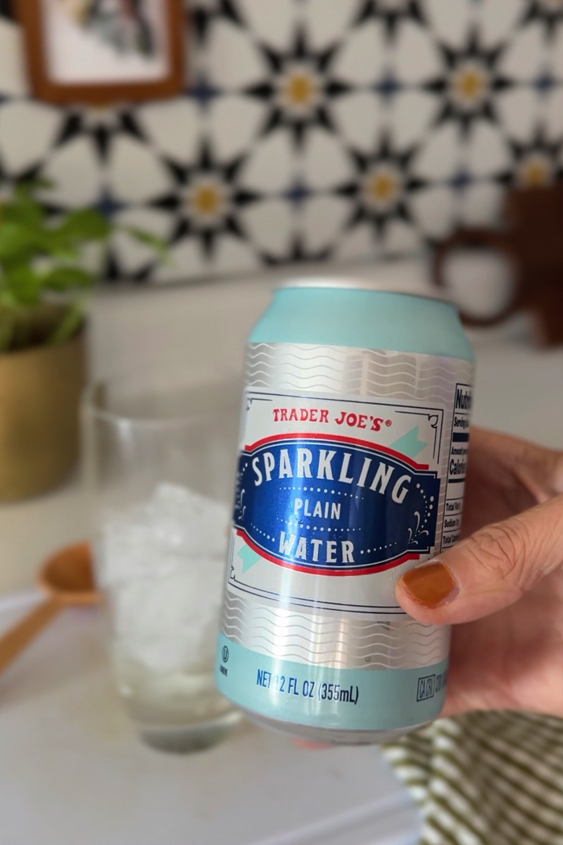 Trader Joes Sparkling plain water