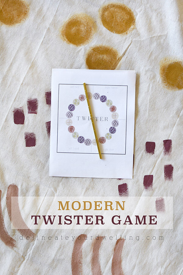 Trendy DIY Modern Twister Game