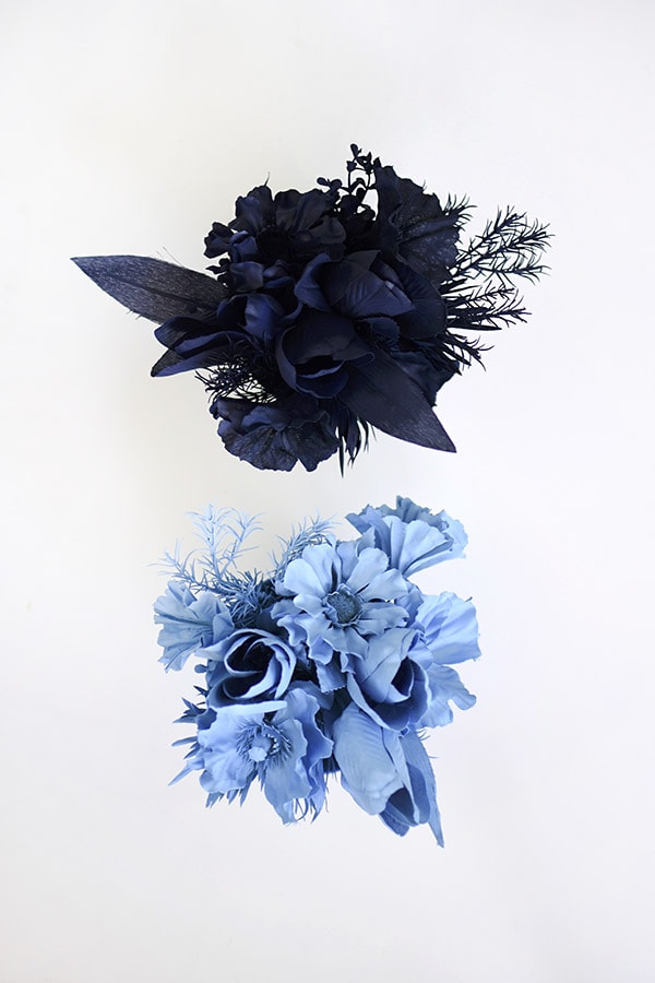 Create blue Monochrome Flower Bouquet Displays. Delineate Your Dwelling #monochromatic #blueart