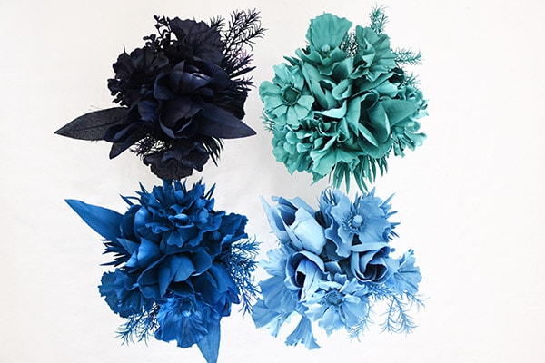 Create blue Monochrome Flower Bouquet Displays. Delineate Your Dwelling #monochromatic #blueart