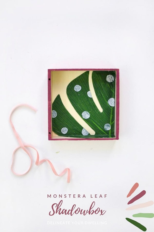 Monstera Leaf Shadowbox